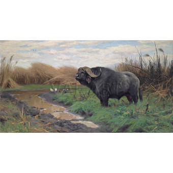 РЕПРОДУКЦИИ НА КАРТИНИ Бивол в блато (1919)